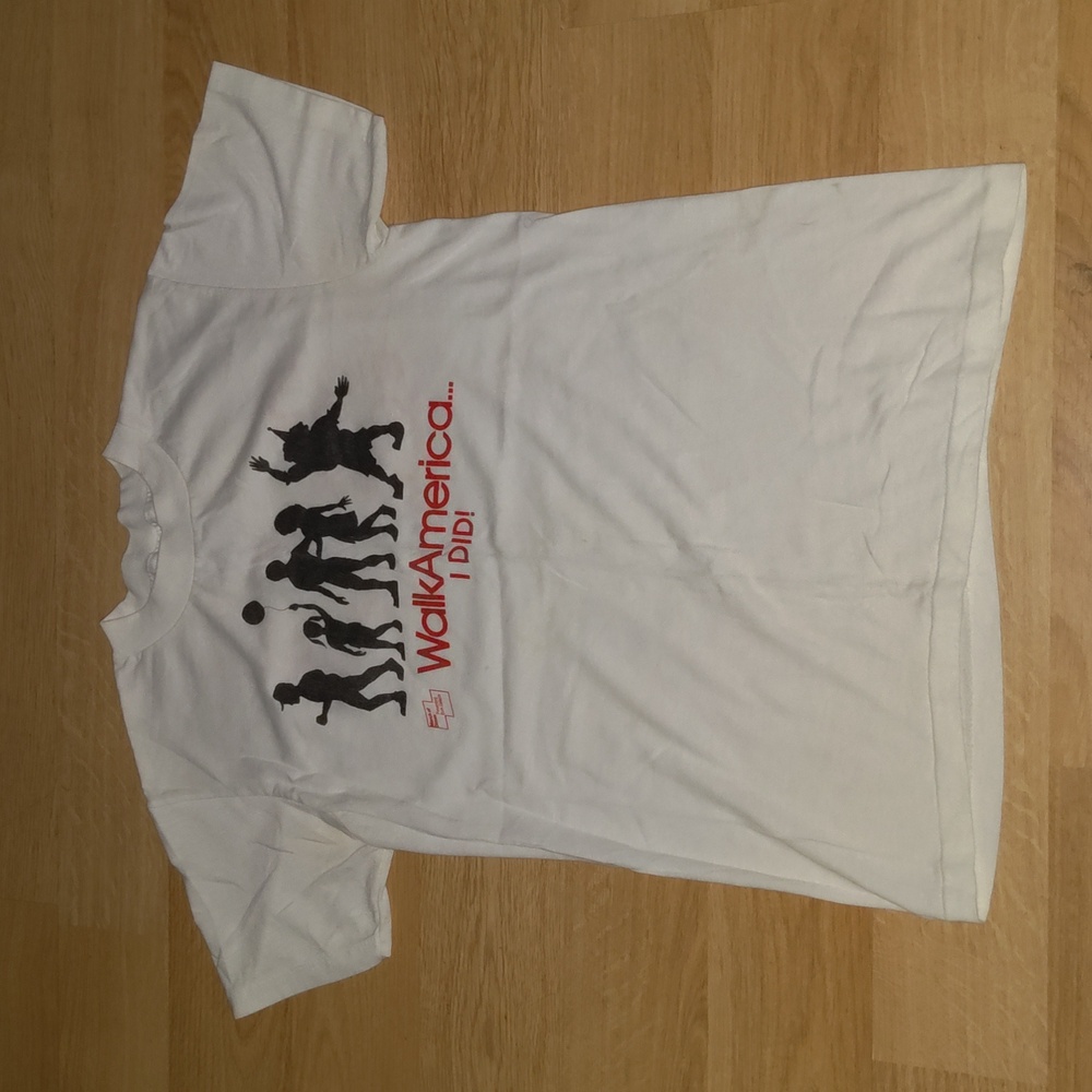 Vintage March of Dimes Walk America I Did! Crewneck Short Sleeve T-shirt M